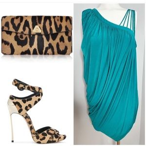 TEAL CAGE STYLE TOP L